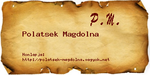 Polatsek Magdolna névjegykártya